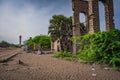 Old Destroyed Railway station at Dhanushkodi south-eastern tip of Pamban Island, Tamil Nadu State, India. Dhanushkodi