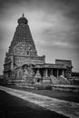 Tanjore Big Temple or Brihadeshwara Temple was built by King Raja Raja Cholan in Thanjavur, Tamil Nadu Royalty Free Stock Photo