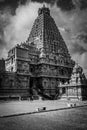 Tanjore Big Temple or Brihadeshwara Temple was built by King Raja Raja Cholan in Thanjavur, Tamil Nadu Royalty Free Stock Photo