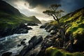 Incredible landscape of Isle of Skye in Scotland