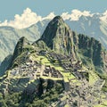 Incredible Machu Picchu vista, Andes Mountains majesty