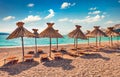 Incredible morning view of Baska Beach. Exciting summer seascape of Adriatic sea, Royalty Free Stock Photo