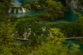 The incredible nature and beauty of Plitvice lakes and waterfalls in Croatia.