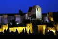 Night Views of Al Andalus, Malaga, Andalusia, Spain