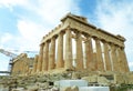 Parthenon Ancient Greek Temple, an Iconic Sanctuary on the Acropolis of Athens, Greece Royalty Free Stock Photo