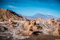 The incredible red rocks of the Moon Valley Valle de la luna near San Pedro De Atacama Royalty Free Stock Photo
