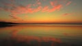 The incredible reflections of red clouds