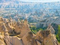 Incredible rock formations, Cappadocia, Turkey Royalty Free Stock Photo