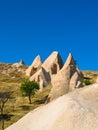 Incredible rock formations, Cappadocia, Turkey Royalty Free Stock Photo