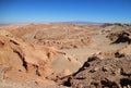 Incredible Rock Formations of Valley of the Moon or Valle de la Luna in Atacama Desert, Los Flamencos National Reserve, Chile Royalty Free Stock Photo