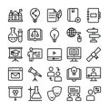 Science and Education Line Icons Pack