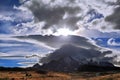 Incredible shaped cloud glisten in the sun