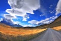 Incredible shaped cloud glisten in the sun Royalty Free Stock Photo