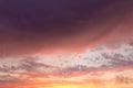 Incredible sky at sunset Royalty Free Stock Photo