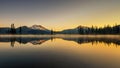 Stunning Sparks Lake at Sunrise in Oregon Royalty Free Stock Photo