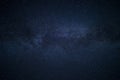 Incredible starry night sky background with trillions of stars, space bodies, constellation, satellites, black holes etc. Infinity Royalty Free Stock Photo