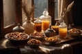 Incredible still life, Arab food tasting