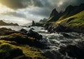 Incredible landscape of Isle of Skye in Scotland