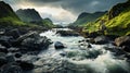 Incredible landscape of Isle of Skye in Scotland