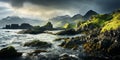 Incredible landscape of Isle of Skye in Scotland