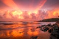 Incredible Sunrise at Moonee Beach Royalty Free Stock Photo