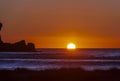 Incredible Sunset in Piha, West Auckland, Auckland region in New Zealand. January 12, 2024 - 3