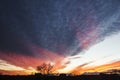 Incredible sunset, stunning colors of the sky Royalty Free Stock Photo