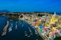 Incredible view of the beautiful Procida, Naples, Italy Royalty Free Stock Photo