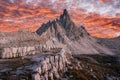 Incredible view of Monte Paterno Paternkofel Royalty Free Stock Photo