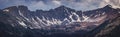 Never Summer Mountains Panorama Royalty Free Stock Photo