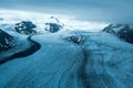 Incredible view from the plane on the glacier