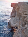 Incredible view from the sea of Sperlonga, Campania, Italy