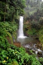 This incredible waterfall is in Costa Rica in the old world forest of Lapaz Waterfall Park.