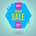 Incredible Wow Sale banner design template. Big super sale special offer, Vector illustration. Royalty Free Stock Photo