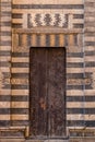 Incredibly beautiful and majestic doors in an ancient mosque in Cairo