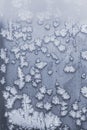 incredibly beautiful patterns are drawn by a frost on the windows of houses Royalty Free Stock Photo