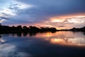 Sunset, sunrise landscape,nature.Blue Sky, amazing colorful clouds.Natural Background.Artistic Wallpaper.Lake, sun.Nature thailand Royalty Free Stock Photo