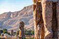 Incredibly magnificent and ancient statues of Colossi on the west bank of the Nile. Colossi Memnon