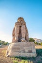 Incredibly magnificent and ancient statues of Colossi on the west bank of the Nile. Colossi Memnon