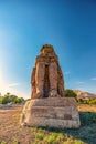 Incredibly magnificent and ancient statues of Colossi on the west bank of the Nile. Colossi Memnon