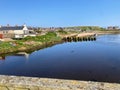 An incredibly scenic view of the small scottish seaside town of Cruden Bay