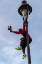 Incredibly talented street performer at Montmartre in Paris France