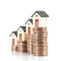 Incremental dollar coins and small house models