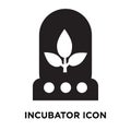 Incubator icon vector isolated on white background, logo concept