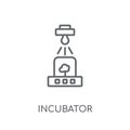 Incubator linear icon. Modern outline Incubator logo concept on