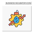 Incubator services color icon