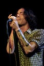 Incubus ,Brandon Boyd, during the concert