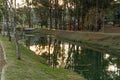 Panoramic view of the Ecological Park Parque ecologico, in Indaiatuba, Brazil