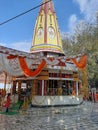 Indain tample decoration in a village on Mahashivratri