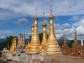 Shwe Indein Pagoda Royalty Free Stock Photo